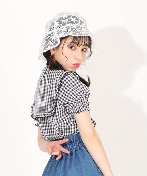 PINKHUNT（ピンクハント）の「PINKHUNT ピンクハント セーラー衿ブラウス 5359K（シャツ/ブラウス・キッズ・ブラック/ホワイト・130cm/140cm/150cm/160cm/120cm）」の8枚目の写真