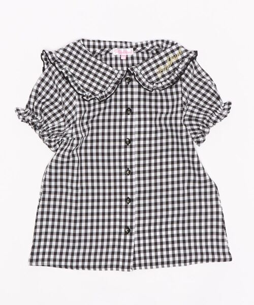 PINKHUNT（ピンクハント）の「PINKHUNT ピンクハント セーラー衿ブラウス 5359K（シャツ/ブラウス・キッズ・ブラック/ホワイト・130cm/140cm/150cm/160cm/120cm）」の4枚目の写真