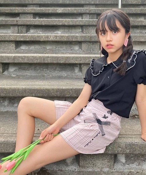 PINKHUNT（ピンクハント）の「PINKHUNT ピンクハント セーラー衿ブラウス 5359K（シャツ/ブラウス・キッズ・ブラック/ホワイト・130cm/140cm/150cm/160cm/120cm）」の14枚目の写真