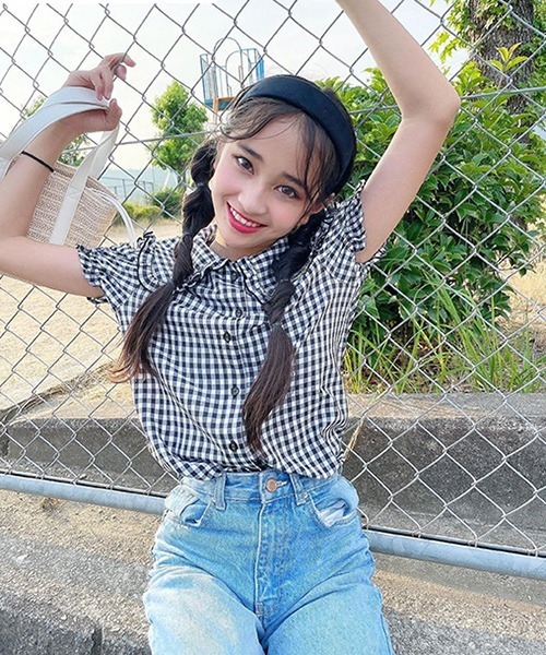 PINKHUNT（ピンクハント）の「PINKHUNT ピンクハント セーラー衿ブラウス 5359K（シャツ/ブラウス・キッズ・ブラック/ホワイト・130cm/140cm/150cm/160cm/120cm）」の18枚目の写真