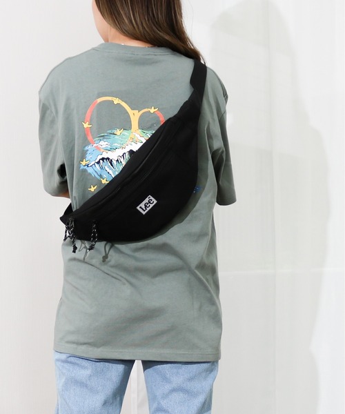 Lee(リー)の「Lee/リー ナイロン ロゴ入り ウエストバッグ(ボディバッグ/ウエストポーチ・メンズ・ブラック/カーキ・FREE)」の10枚目の写真