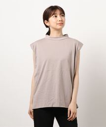 肩パッド入りシルケットカットプルオーバー