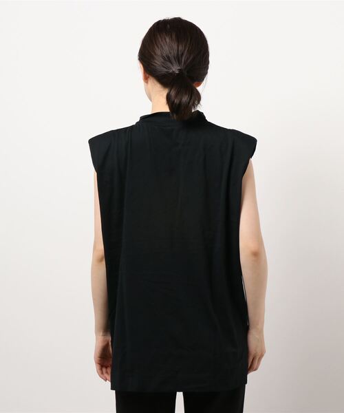 肩パッド入りシルケットカットプルオーバー（Tシャツ/カットソー