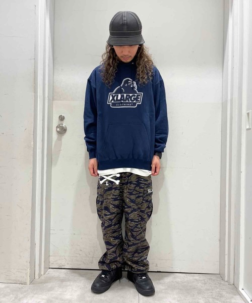 XLARGE（エクストララージ）の「SLANTED OG PATCHED HOODED SWEAT（パーカー・メンズ・バーガンディー/ブラック/ネイビー/ベージュ・L/S/M/XL）」の20枚目の写真