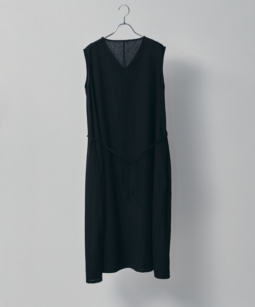 ECRIRE（エクリール）の「ノースリーブフレアOP（ワンピース・レディース・ブラック/ブラウン/オフホワイト・フリー）」の18枚目の写真