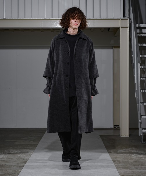 Kolor ベージュ シャンブレーギャバジンレイヤードコート CASPER JOHN（キャスパージョン）の「Layered Coat/レイヤード