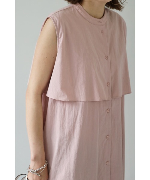 Bonjour Sagan（ボンジュールサガン）の「バックレースヨークデザインワンピース（ワンピース・レディース・ピンク/ライトカーキ・FREE）」の6枚目の写真