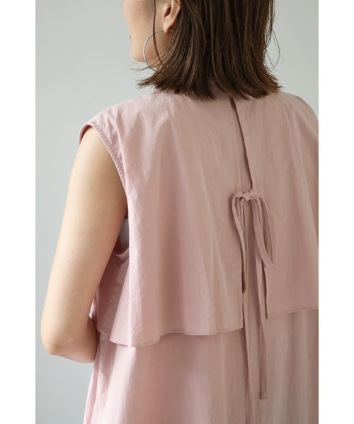 Bonjour Sagan（ボンジュールサガン）の「バックレースヨークデザインワンピース（ワンピース・レディース・ピンク/ライトカーキ・FREE）」の18枚目の写真