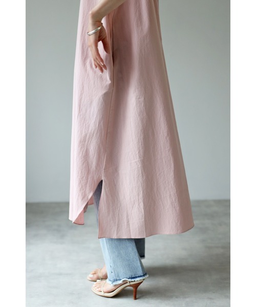 Bonjour Sagan（ボンジュールサガン）の「バックレースヨークデザインワンピース（ワンピース・レディース・ピンク/ライトカーキ・FREE）」の12枚目の写真