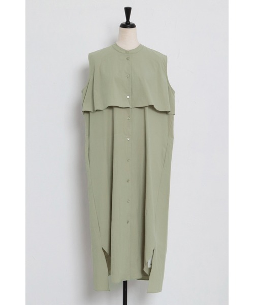 Bonjour Sagan（ボンジュールサガン）の「バックレースヨークデザインワンピース（ワンピース・レディース・ピンク/ライトカーキ・FREE）」の14枚目の写真