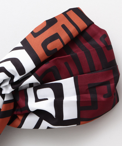 チャイハネ（チャイハネ）の「【チャイハネ】アフリカンファブリックヘアバンド（ヘアバンド・レディース・ネイビー/ブラウン/グリーン/イエロー・FREE）」の7枚目の写真