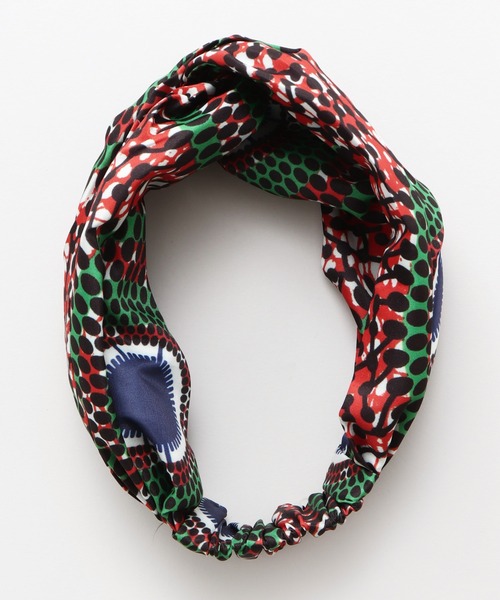 チャイハネ（チャイハネ）の「【チャイハネ】アフリカンファブリックヘアバンド（ヘアバンド・レディース・ネイビー/ブラウン/グリーン/イエロー・FREE）」の11枚目の写真