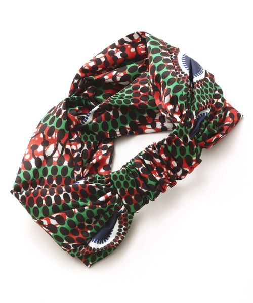 チャイハネ（チャイハネ）の「【チャイハネ】アフリカンファブリックヘアバンド（ヘアバンド・レディース・ネイビー/ブラウン/グリーン/イエロー・FREE）」の12枚目の写真