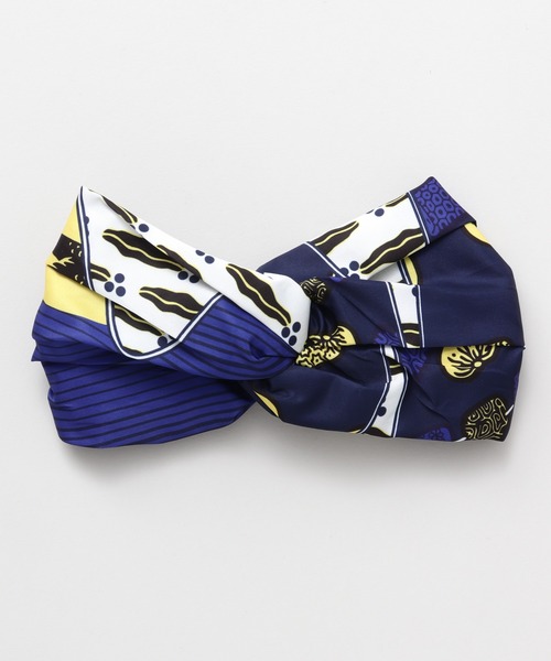 チャイハネ（チャイハネ）の「【チャイハネ】アフリカンファブリックヘアバンド（ヘアバンド・レディース・ネイビー/ブラウン/グリーン/イエロー・FREE）」の17枚目の写真