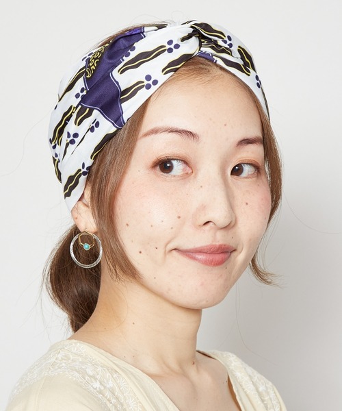 チャイハネ（チャイハネ）の「【チャイハネ】アフリカンファブリックヘアバンド（ヘアバンド・レディース・ネイビー/ブラウン/グリーン/イエロー・FREE）」の19枚目の写真