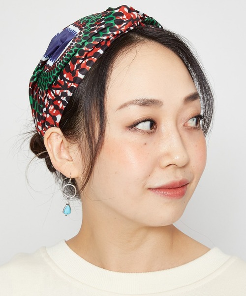 チャイハネ（チャイハネ）の「【チャイハネ】アフリカンファブリックヘアバンド（ヘアバンド・レディース・ネイビー/ブラウン/グリーン/イエロー・FREE）」の15枚目の写真