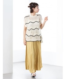 fifth | 【Yukko Selected Items】透かしボーダーニットベスト(ニット/セーター)