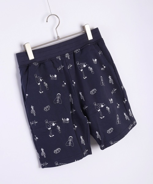 WESTSEA(ウエストシー)の「WEB限定 総柄 無地 スウェット ハーフパンツ(膝上)(スウェットパンツ・メンズ・ブラック系その他/グレー系その他/ブルー系その他2/グリーン系カモフラージュ/ネイビー/ブラック系その他4/ブラック系その他3/杢グレー/ブラック系その他6/ブルー系その他/ブラック系その他5/ブラック系その他2/ブラック・XL/S/L/M)」の11枚目の写真