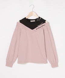 mezzo piano Junior（メゾピアノジュニア）の「【別注】 VネックレイヤードロンT（Tシャツ/カットソー・キッズ）」