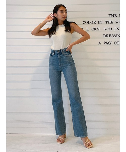 Vicente（ヴィセンテ）の「American sleeve tanktop（ニット/セーター・レディース・ブラック/ブラウン/オフホワイト・FREE）」の7枚目の写真