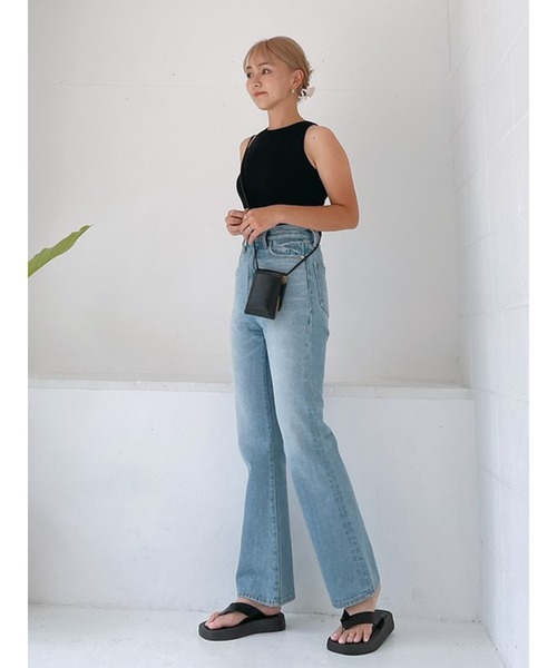 Vicente（ヴィセンテ）の「American sleeve tanktop（ニット/セーター・レディース・ブラック/ブラウン/オフホワイト・FREE）」の11枚目の写真