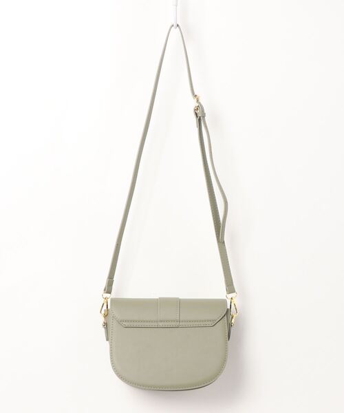 florist（フローリスト）の「【2WAY】バックル付きかまぼこ型ミニショルダーバッグ（ショルダーバッグ・レディース・ホワイト/ブラック/イエロー/グリーン・FREE）」の9枚目の写真