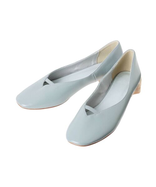 merry jenny（メリージェニー）の「woodフラワーヒールshoes（パンプス・レディース・アイボリー/ブラック/イエロー/ライトブルー・MEDIUM/LARGE）」の5枚目の写真