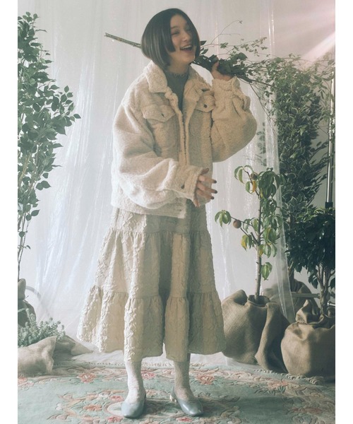 merry jenny（メリージェニー）の「woodフラワーヒールshoes（パンプス・レディース・アイボリー/ブラック/イエロー/ライトブルー・MEDIUM/LARGE）」の15枚目の写真