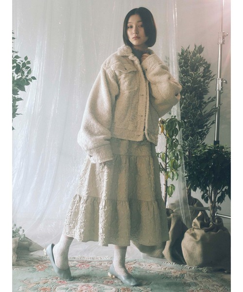 merry jenny（メリージェニー）の「woodフラワーヒールshoes（パンプス・レディース・アイボリー/ブラック/イエロー/ライトブルー・MEDIUM/LARGE）」の16枚目の写真