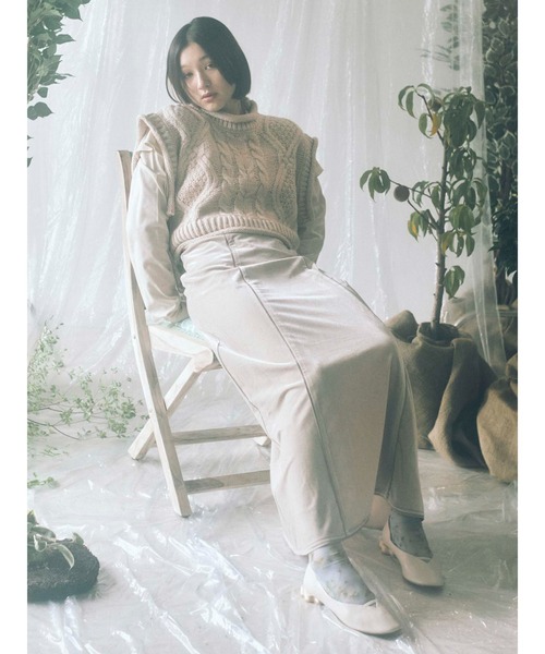 merry jenny（メリージェニー）の「woodフラワーヒールshoes（パンプス・レディース・アイボリー/ブラック/イエロー/ライトブルー・MEDIUM/LARGE）」の17枚目の写真