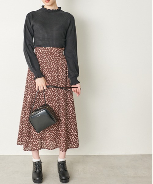 OLIVE des OLIVE（オリーブデオリーブ）の「タンク底レースアップシューズ（ブーツ・レディース・ブラック/ダークブラウン・SMALL/MEDIUM/LARGE）」の14枚目の写真