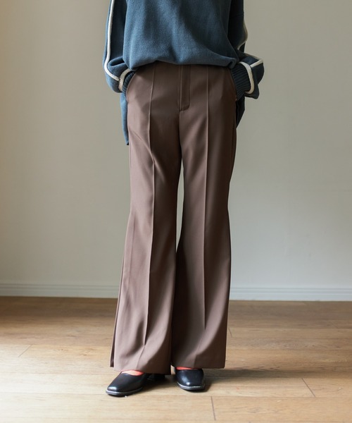 Birthday room（バースデイルーム）の「裾プリーツカラーフレアパンツ（その他パンツ・レディース・グリーン/ブラック/ブラウン/オリーブ・FREE）」の20枚目の写真