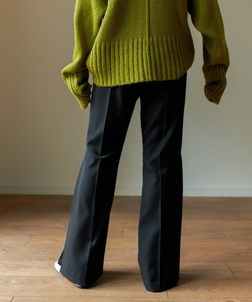 Birthday room（バースデイルーム）の「裾プリーツカラーフレアパンツ（その他パンツ・レディース・グリーン/ブラック/ブラウン/オリーブ・FREE）」の13枚目の写真