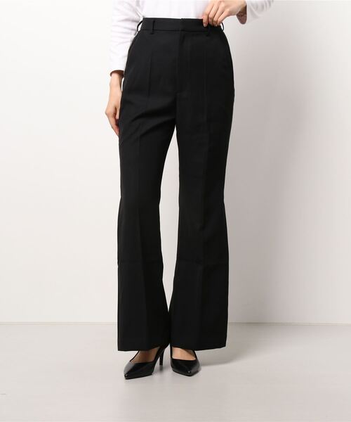 Birthday room（バースデイルーム）の「裾プリーツカラーフレアパンツ（その他パンツ・レディース・グリーン/ブラック/ブラウン/オリーブ・FREE）」の7枚目の写真