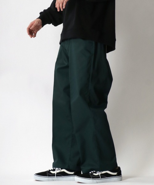 SITRY（シトリー）の「Twill wide Chinos/ツイルワイド チノパンツ（チノパンツ・メンズ・チャコールグレー/ブラック/ダークグリーン/ベージュ・M/L）」の4枚目の写真