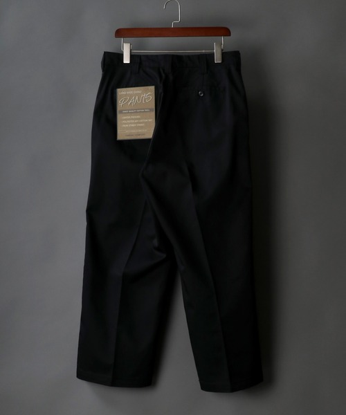 SITRY（シトリー）の「Twill wide Chinos/ツイルワイド チノパンツ（チノパンツ・メンズ・チャコールグレー/ブラック/ダークグリーン/ベージュ・M/L）」の21枚目の写真