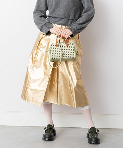 Casselini（キャセリーニ）の「Casselini(キャセリーニ)モノグラムボストン（ショルダーバッグ・レディース・ブラック/ミント/ボルドー/ラベンダー・FREE）」の12枚目の写真