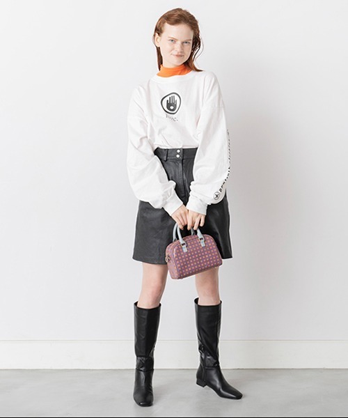 Casselini（キャセリーニ）の「Casselini(キャセリーニ)モノグラムボストン（ショルダーバッグ・レディース・ブラック/ミント/ボルドー/ラベンダー・FREE）」の13枚目の写真