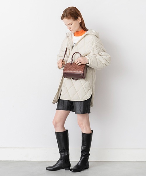 Casselini（キャセリーニ）の「Casselini(キャセリーニ)モノグラムボストン（ショルダーバッグ・レディース・ブラック/ミント/ボルドー/ラベンダー・FREE）」の8枚目の写真