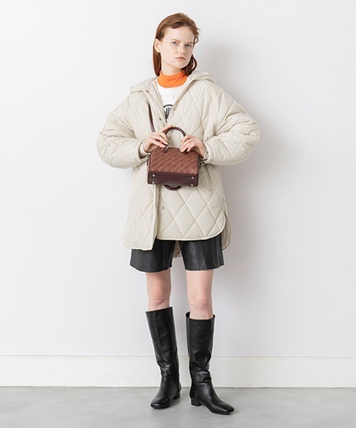 Casselini（キャセリーニ）の「Casselini(キャセリーニ)モノグラムボストン（ショルダーバッグ・レディース・ブラック/ミント/ボルドー/ラベンダー・FREE）」の15枚目の写真