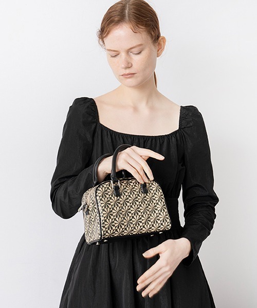 Casselini（キャセリーニ）の「Casselini(キャセリーニ)モノグラムボストン（ショルダーバッグ・レディース・ブラック/ミント/ボルドー/ラベンダー・FREE）」の16枚目の写真