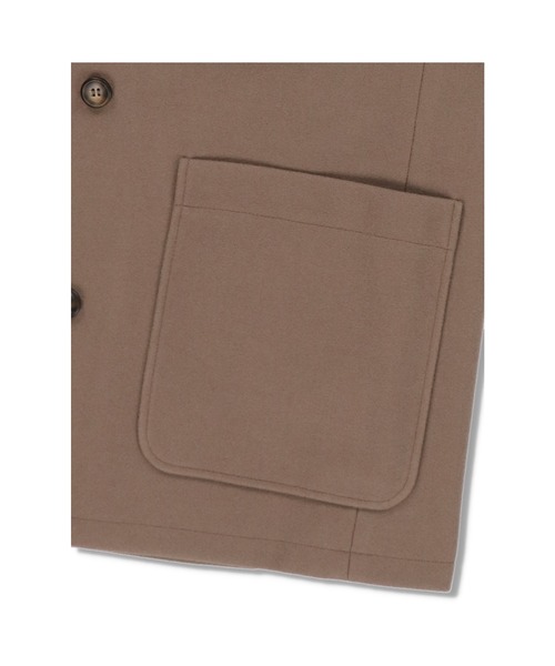 SPINNS（スピンズ）の「テーラードダブルショートコート（その他アウター・レディース・ブルー/グレー系その他/ベージュ系その他/ブラウン系その他/ホワイト系その他/アイボリー/モカ/ブラック・ONESIZE）」の18枚目の写真