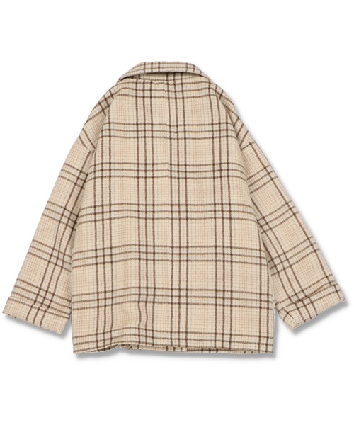 SPINNS（スピンズ）の「テーラードダブルショートコート（その他アウター・レディース・ブルー/グレー系その他/ベージュ系その他/ブラウン系その他/ホワイト系その他/アイボリー/モカ/ブラック・ONESIZE）」の16枚目の写真