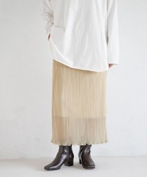 LOWRYS FARM | ラメシアープリーツタイトスカート　229452(スカート)