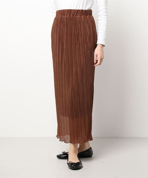 LOWRYS FARM(ローリーズファーム)の「ラメシアープリーツタイトスカート 229452(スカート・レディース・ブラック/カーキ/アイボリー/キャメル・FREE)」の21枚目の写真