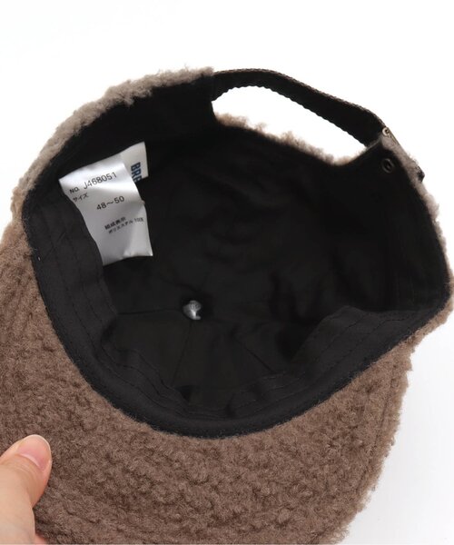 BREEZE（ブリーズ）の「/刺繍ボアキャップ（キャップ・キッズ・ベージュ/オフホワイト・50/54/58）」の4枚目の写真