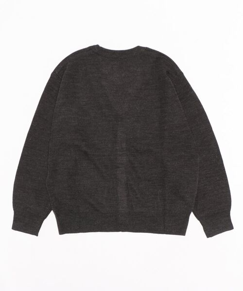 repipi armario（レピピ アルマリオ）の「【repipi armario / レピピアルマリオ】スクールカーディガン　ニット　Vネック（ニット/セーター・キッズ・ブラック/ネイビー/グレー・140/150/160）」の4枚目の写真