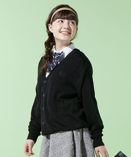 repipi armario / レピピアルマリオ】スクールカーディガン ニット V