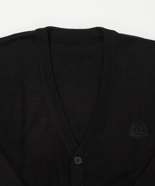 repipi armario（レピピ アルマリオ）の「【repipi armario / レピピアルマリオ】スクールカーディガン　ニット　Vネック（ニット/セーター・キッズ・ブラック/ネイビー/グレー・140/150/160）」の7枚目の写真