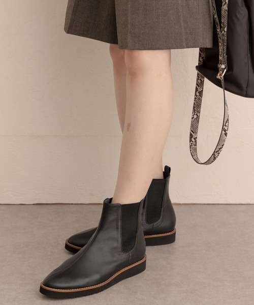 RODE SKO（ロデスコ）の「『MADE IN JAPAN』3センチ軽量ソールサイドゴアブーツ（ブーツ・レディース・ブラック/ベージュ系その他・36/37/38）」の8枚目の写真